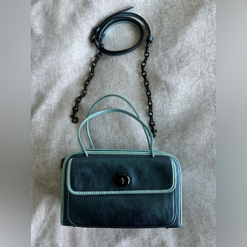 Coach x Kiko Mizuhara Safari Tote - Metallic Blue